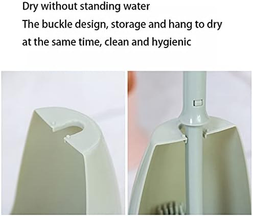 RUVOO Toilet Brush and Holder Set Soft Bristle Bathroom Cleaning Tool