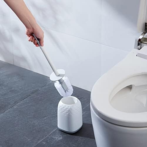 DLUXCA Toilet Brush with Base for Hygienic Bathroom Cleaning