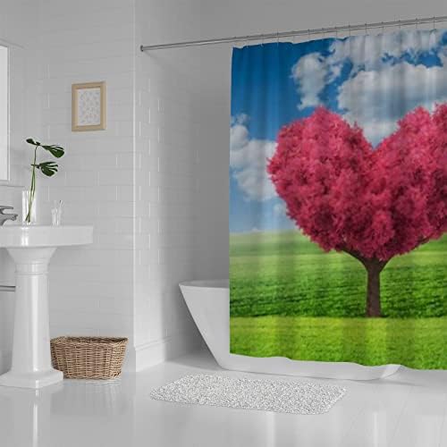Hapuxt 60x72 Inch Waterproof Shower Curtain with 12 Hooks