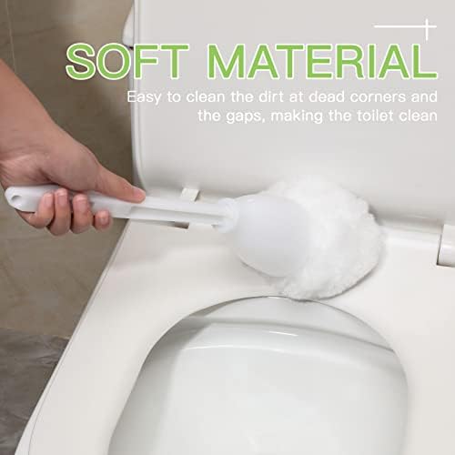Tofficu Toilet Brush 5 Pcs with Handles for Deep Cleaning