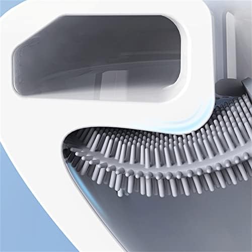 Creative Detachable Wall-Mounted Toilet Brush with TPR Head White