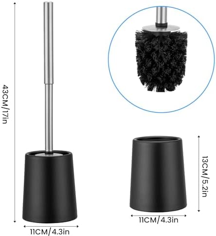 Smartbin Toilet Brush and Holder with Double Layer