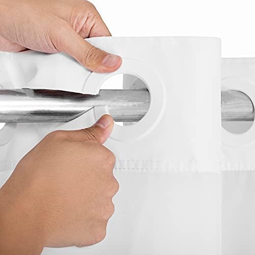 Modern Hotel Grade Shower Curtain Set with Snap In Liner