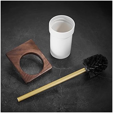 INPETS Toilet Brush Holder with Ceramic Cup and Aluminum Pole