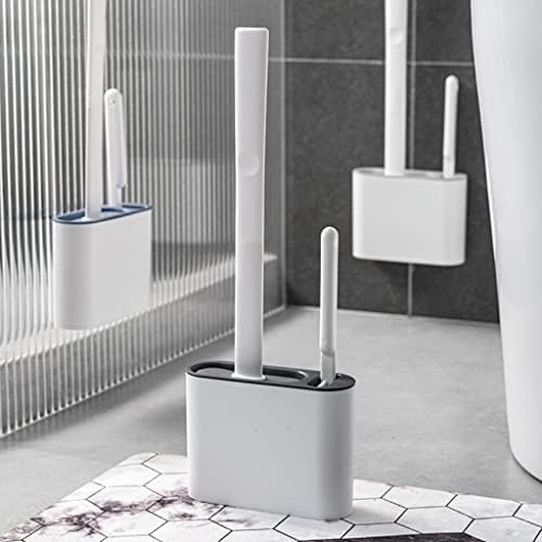 HASMI Toilet Brush with Wall-Mounted Holder Deep Cleaning 1