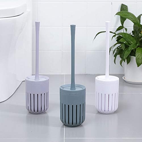 Toilet Brush with Bracket Spherical Nylon Head Durable and Easy to Use