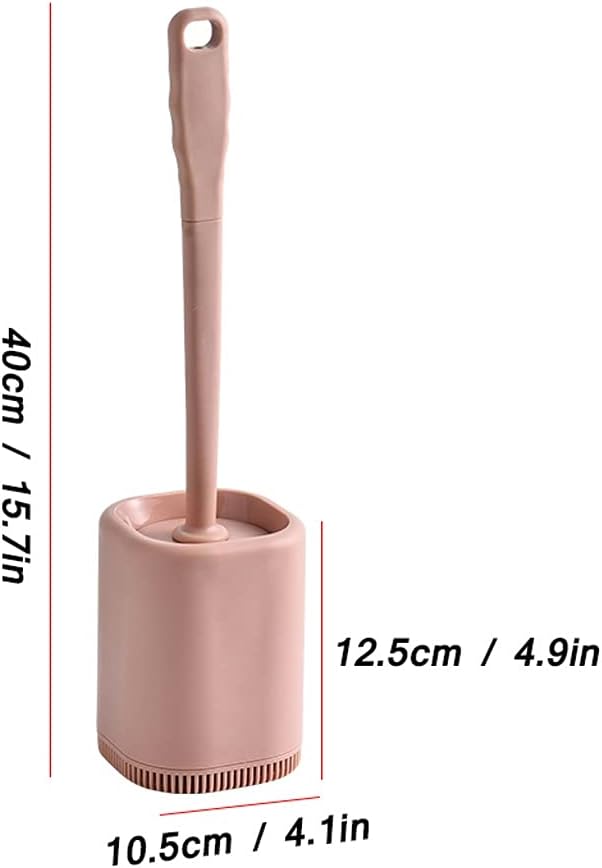 Bathroom Toilet Brush with Stand and 360 Cleaning Head