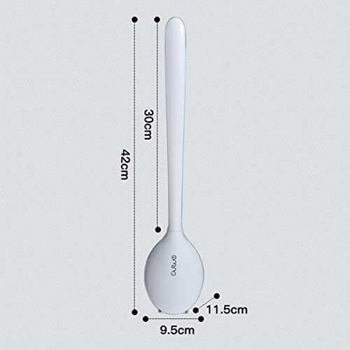 NLIAN Silicone Toilet Brush with Holder Gray