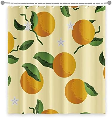 OERJU 60x72inch Waterproof Shower Curtain with Hooks
