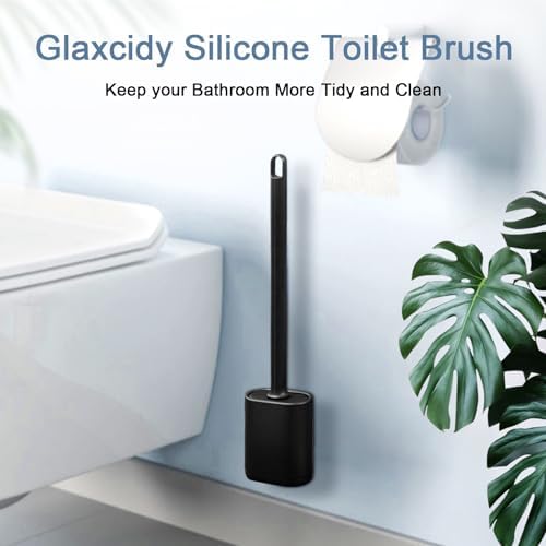 Glaxcidy Silicone Bath Brush with Ventilated Holder 1