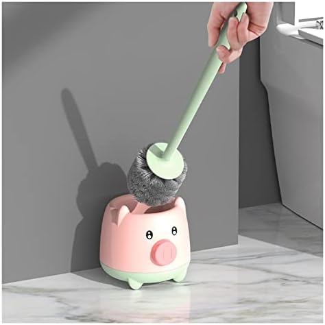 TOMYEUS Wall-Mounted Toilet Brush with Base Yellow