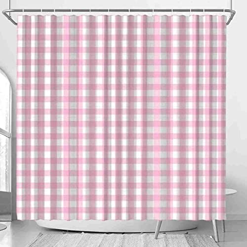 VISALUNA 72x72in Shower Curtain Set with 12 Hooks
