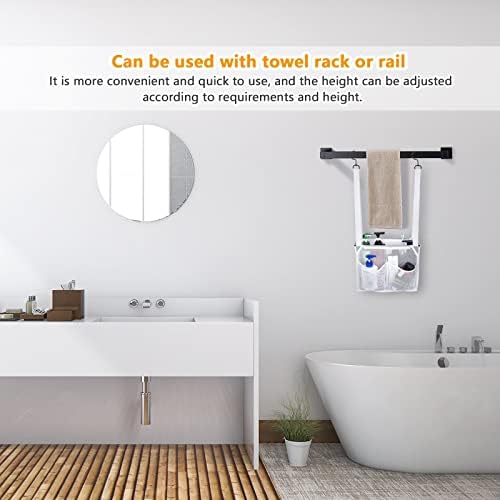 Phying Hanging Mesh Shower Caddy with 4 Pockets