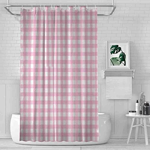VISALUNA 72x72in Shower Curtain Set with 12 Hooks