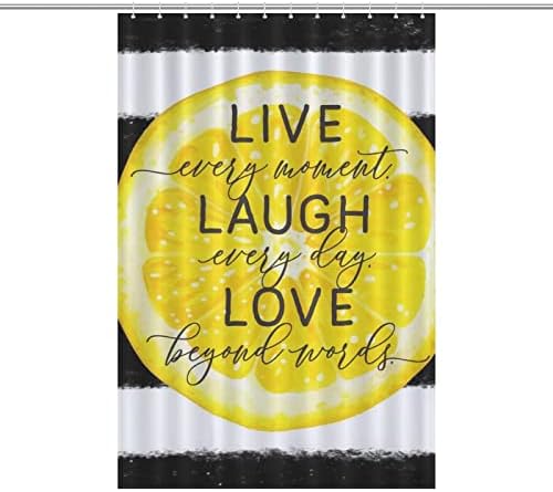 Fruit Chic Lemon Bath Curtain 48x72 Inch