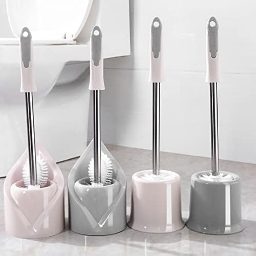Long Handle Toilet Brush with Holder Set for Bathroom 1