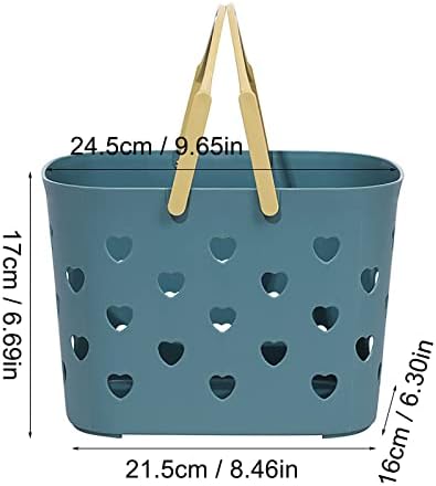 Plastic Shower Caddy Basket Tote with Handles