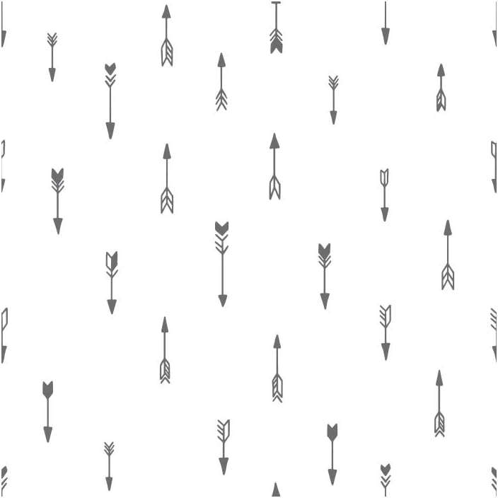 OERJU Grey Arrows Shower Curtain Set 72x72inch