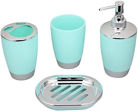 JynXos 4 Piece Bathroom Accessory Set Mint