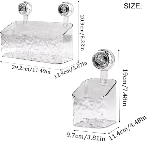 Nest Grip Suction Cup Shelf - Glacier Pattern Design