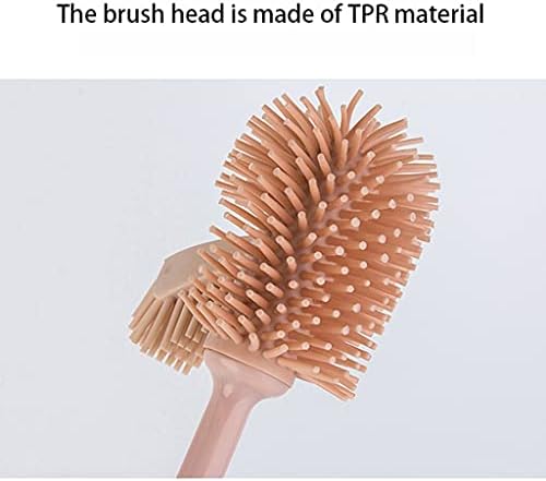 RUVOO Toilet Brush and Holder Set Soft Bristle Bathroom Cleaning Tool