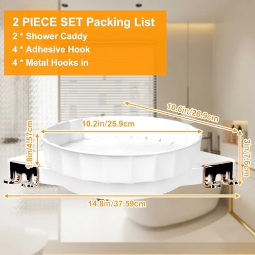 360 Rotating Bathroom Storage Rack with Corner Design 1