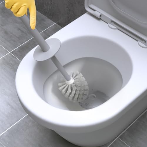 Topsky 2 Pack Toilet Brush Holder Set Gray