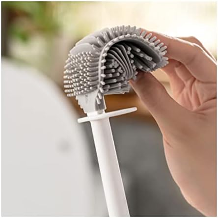TOMYEUS Toilet Brush with Crevice Tool and Drain Hole