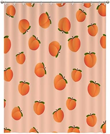 Funny Fruit Shower Curtain Liner Set with Hooks 1