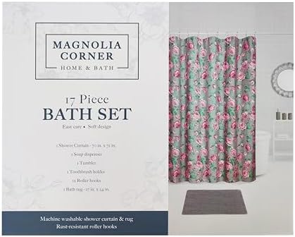 Salt Sea 17-Piece Coastal Bathroom Accessory Set - Grey