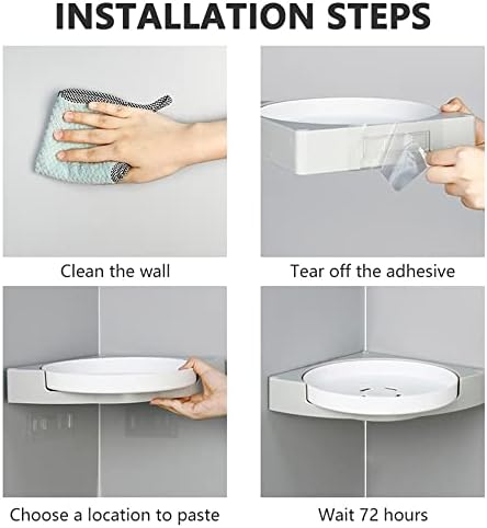 ANNBKA 360 Rotating Corner Shower Rack