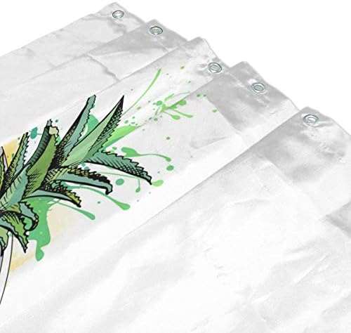 Cool Pineapple Shower Curtain 72x72 Inch with Hooks