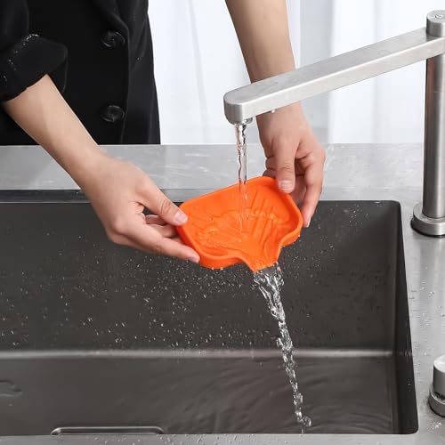 MicoYang Silicone Soap Dish with Drain Spout - 49x32 1