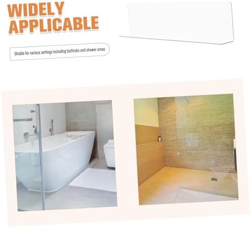 HEALLILY Shower Corner PVC Water Barrier Easy Install