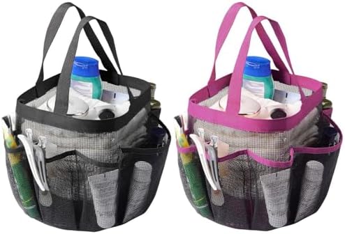 FINANCIALLY LIT LKOP 2 Pack Mesh Shower Caddy