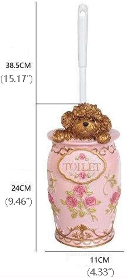 TIST Toilet Brush Set with Resin Holder and Removable Brush