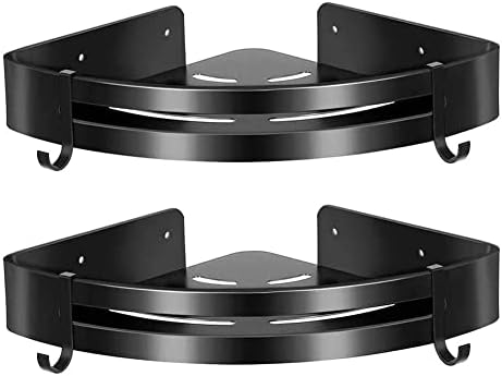 ANNBKA Shower Caddy Black Corner Shelf Racks