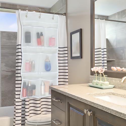 2 or 3 Pcs 7 Pockets Mesh Shower Caddy with Hooks