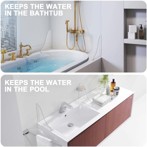 KOMOHOM Shower Splash Guard for Bathtub Corner