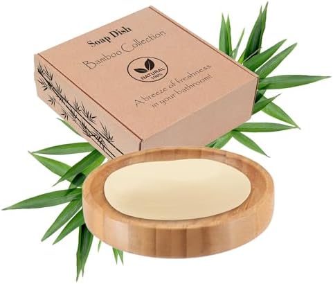 5-Piece Bamboo Bathroom Accessory Set