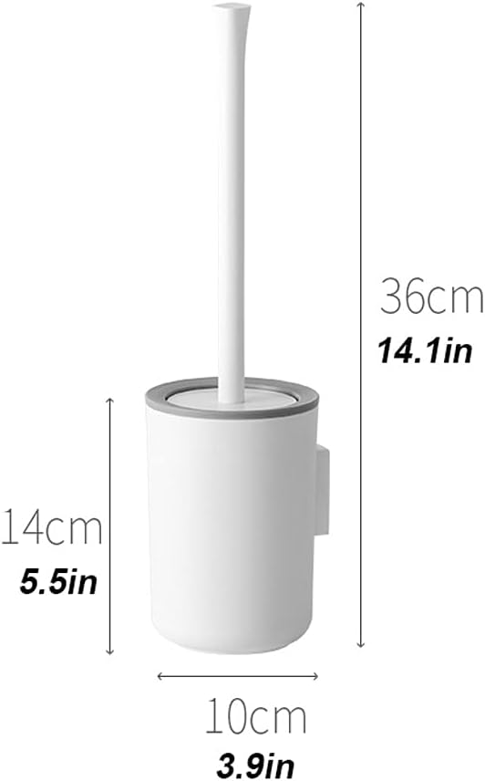 UNNS Toilet Brush with Wall-Mounted Holder 1