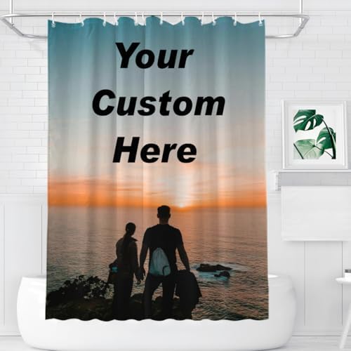 Custom Shower Curtain Personalized 72x84 Inch