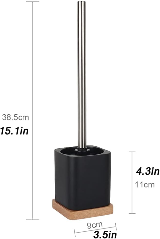 TOMYEUS Toilet Brush with Holder and Base