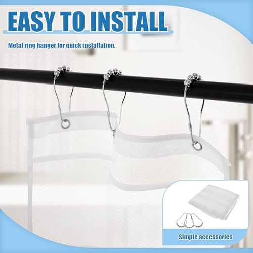 Mesh Shower Organizer Caddy with 8 Pockets and Rotating Hanger