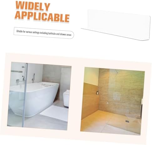 Wakauto Bathtub Corner Water Guard Splash Baffle PVC