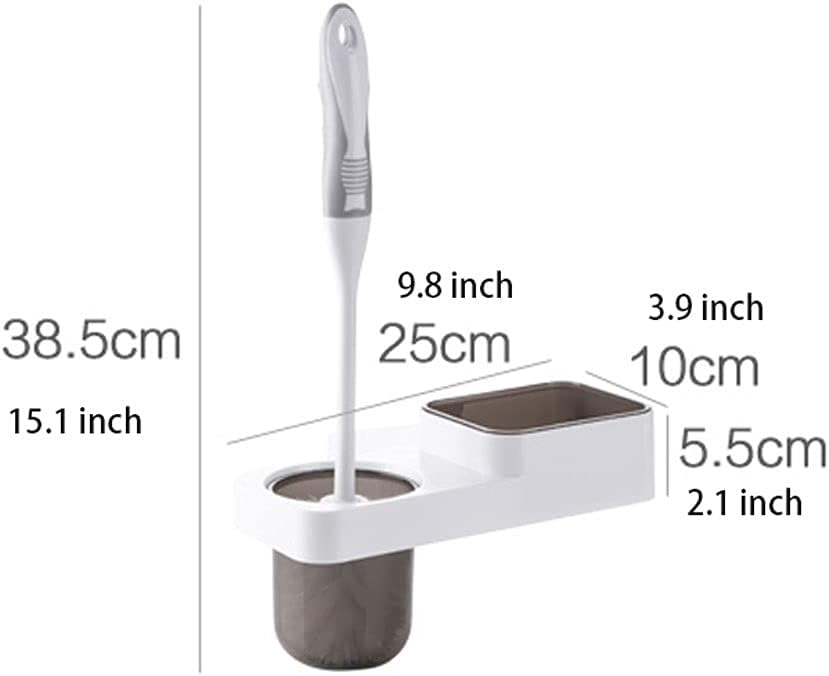 INKTUS Toilet Brush with Holder and Storage Box