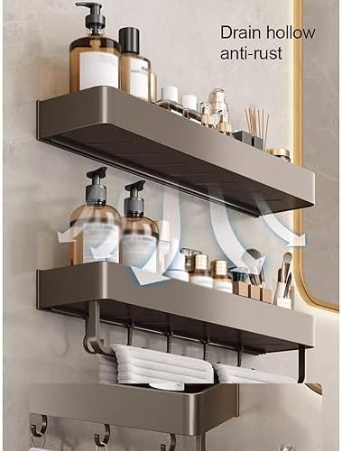 ANNBKA 1 Layer Wall Mounted Shower Caddy Organizer