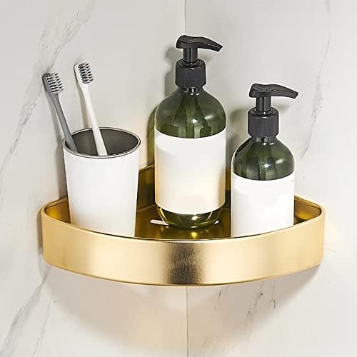 Shower Shelf Caddy Corner Mount 1 Layer Golden Triangle