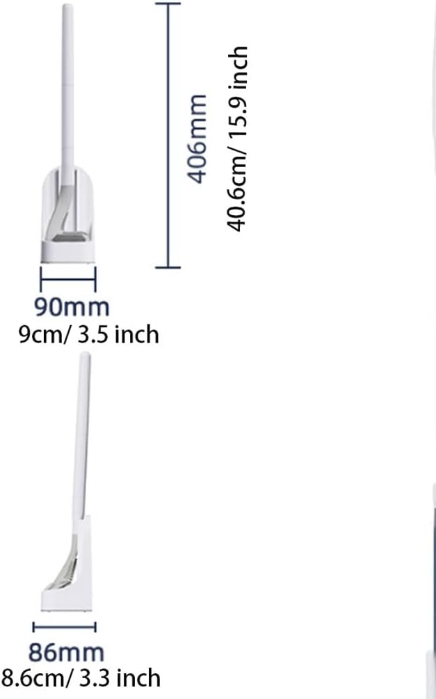 RUVOO Toilet Brush and Holder with Long Handle 1