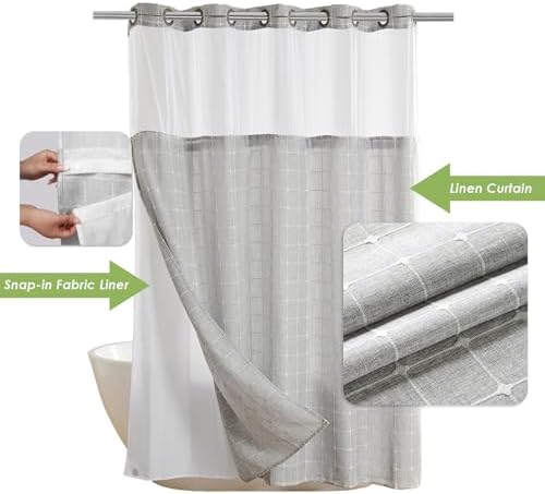 Nesphy Boho Farmhouse Shower Curtain Set